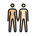 woman and man holding hands, medium-light skin tone, light skin tone